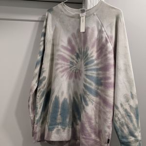 New with tags! Victoria Secret Pink tie-dyed sweatshirt/crew neck.